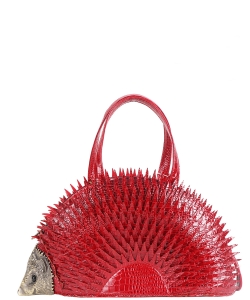 Porcupine Shoulder & Satchel Handbag A9280 RED